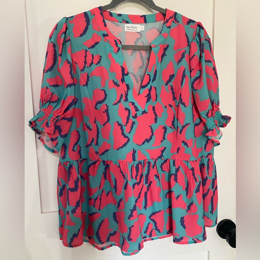 Colorful Patterned Blouse